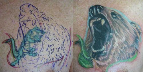 Tattoos - Coverup tattoos - ill be your bear